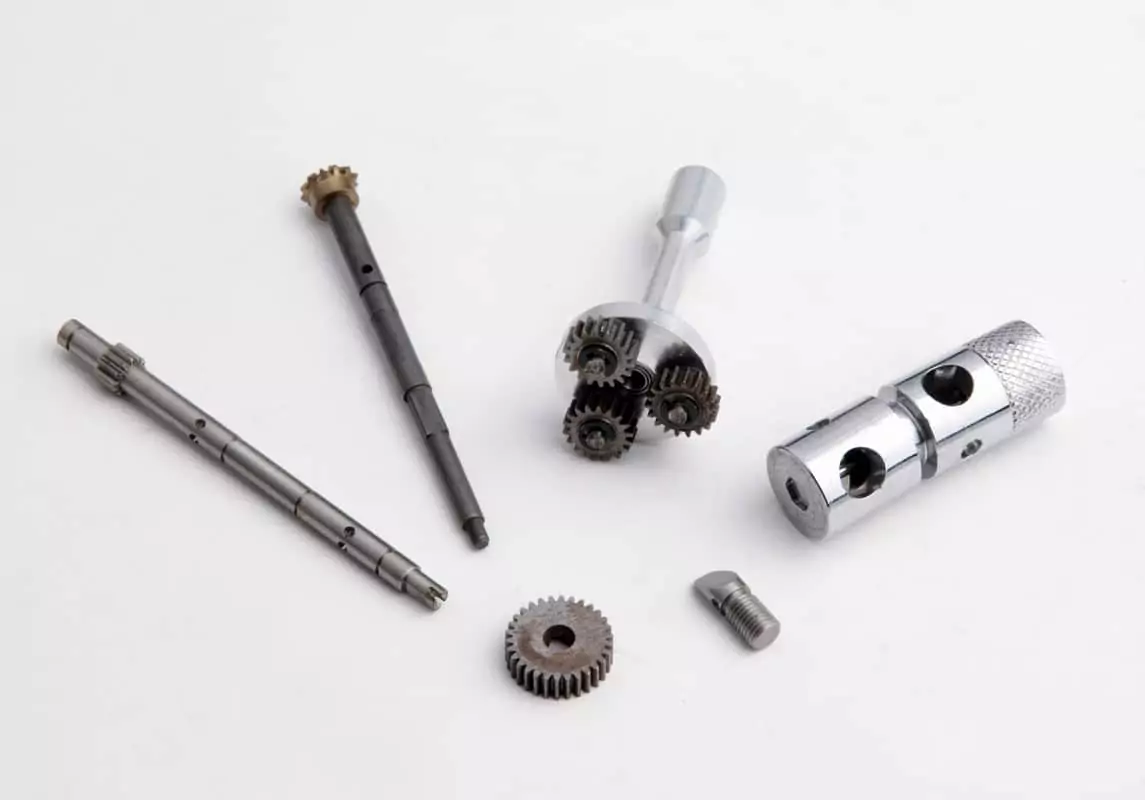 CNC Turned Parts with Gears Fitted