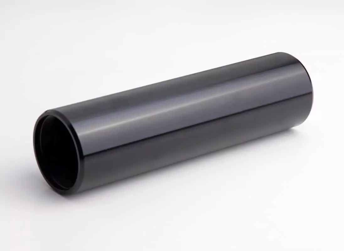 CNC Turned Tube Black Anodised